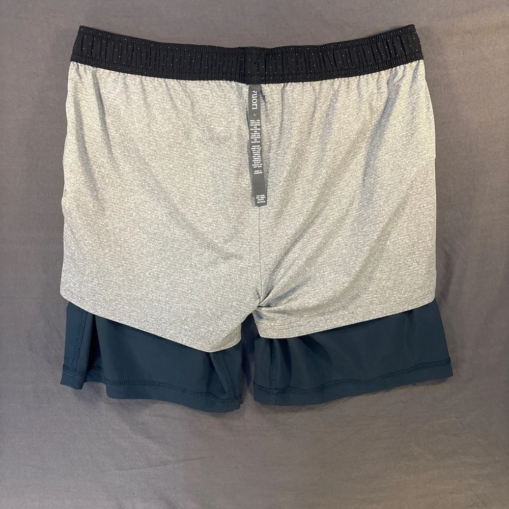 Vuori Kore Shorts Men’s Large Lined Green 7.5” Elastic Waist Pockets Stretch - Picture 8 of 9